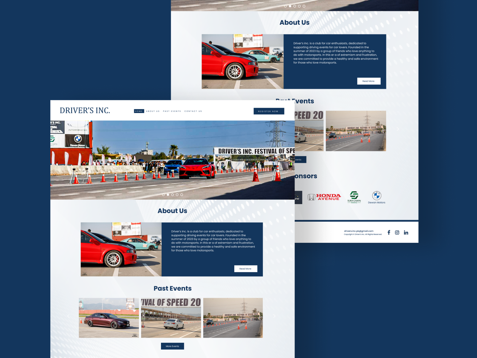 Driver's Inc Motorsport Website